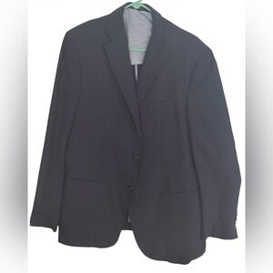 Greg Norman Collection Navy Men's Linen/Rayon 2Button Long Line Blazer 44S
